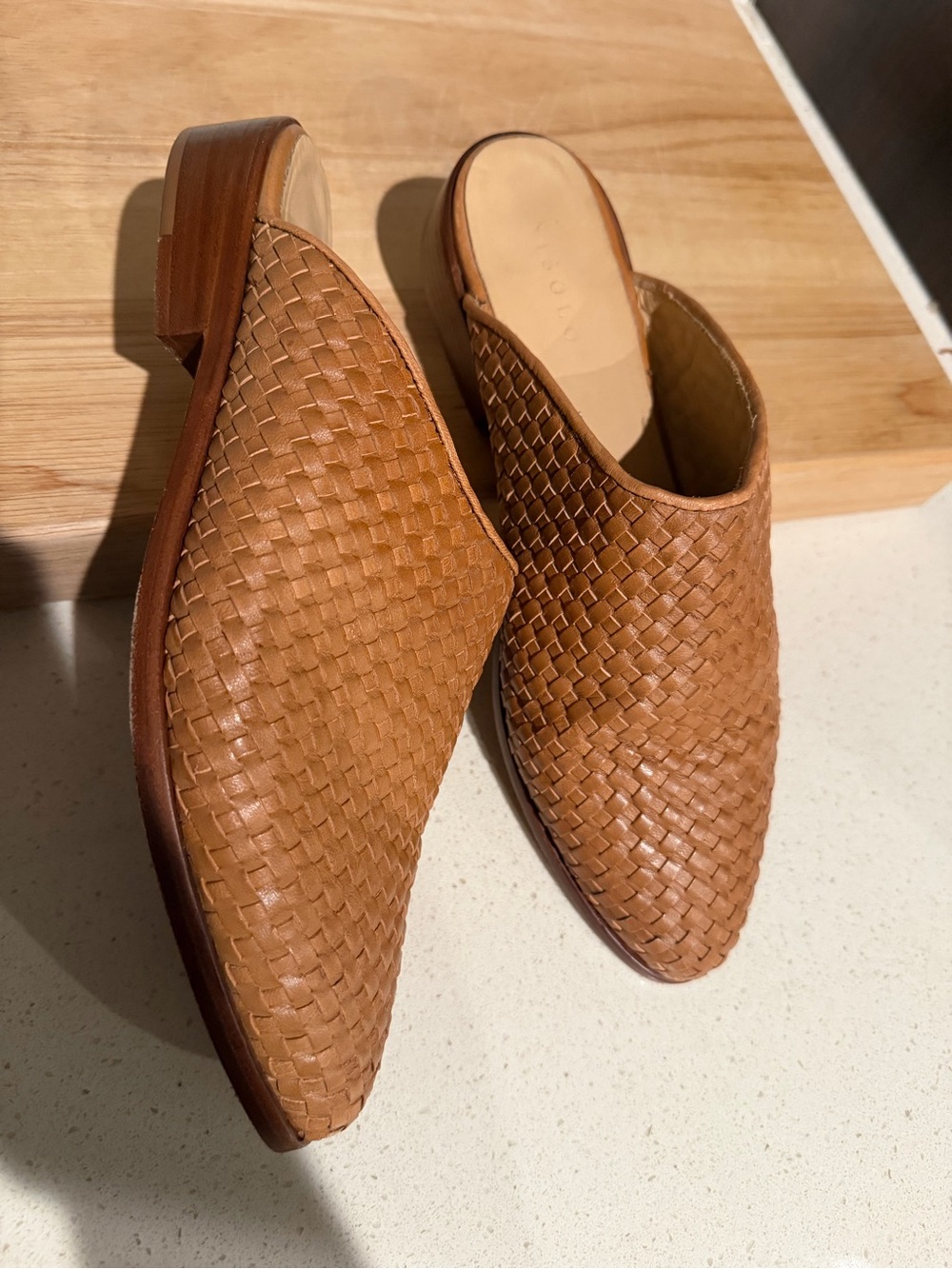 Nisolo Ama Woven Mule Leather Mule Slip-On in Brown - Size 8.5 - Picture 9 of 13